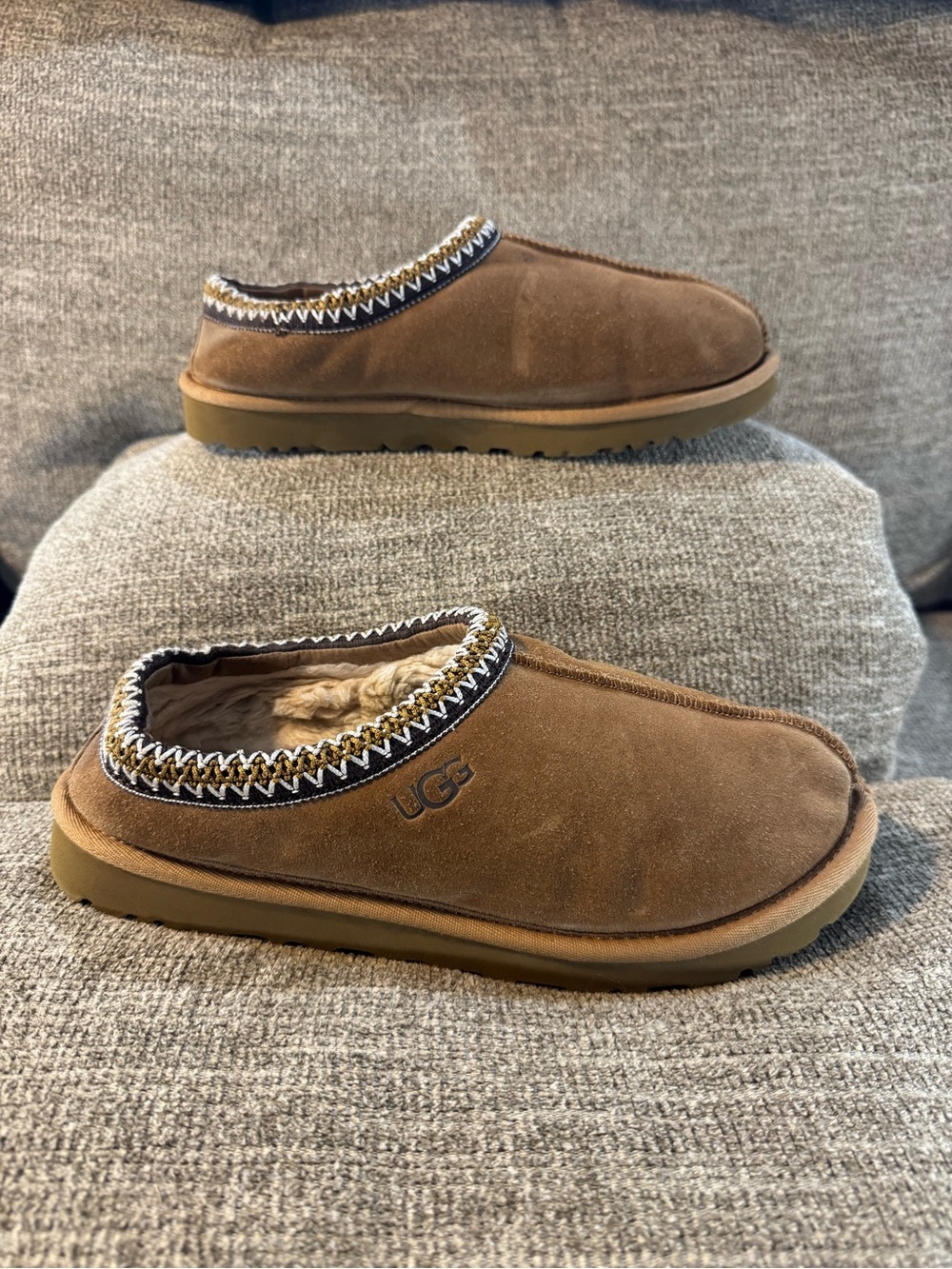 UGG Tasman Men's Chestnut Suede Slip-On Slippers S/N 5950 Size 8